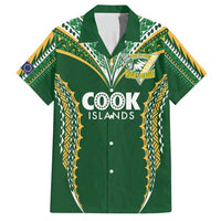 Custom Cook Islands Rugby League Hawaiian Shirt Tatau Tribal Pattern-Special Edition Green Color