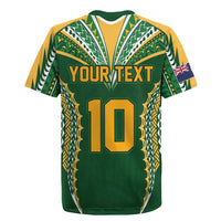 Custom Cook Islands Rugby League Rugby Jersey Tatau Tribal Pattern-Special Edition Green Color