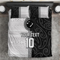 Custom Fiji and New Zealand Rugby Bedding Set Tapa Mix Maori Pattern