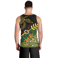 Personalized Chimpu Province Papua New Guinea Men Tank Top Bird-of-paradise Art Tattoo and Melanesian Motifs - Polynesian Pride