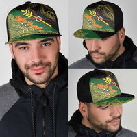 Chimpu Province Papua New Guinea Mesh Trucker Cap Bird-of-paradise Art Tattoo and Melanesian Motifs - Polynesian Pride