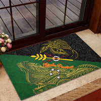Chimpu Province Papua New Guinea Rubber Doormat Bird-of-paradise Art Tattoo and Melanesian Motifs - Polynesian Pride