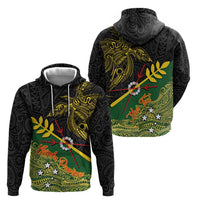 Personalized Chimpu Province Papua New Guinea Zip Hoodie Bird-of-paradise Art Tattoo and Melanesian Motifs - Polynesian Pride