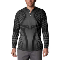 Hawaiian Kakau Art Tattoos Aquaman Style Button Sweatshirt Special Edition LT03 - Polynesian Pride