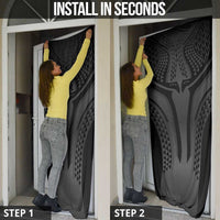 Hawaiian Kakau Art Tattoos Aquaman Style Door Cover Special Edition LT03 - Polynesian Pride