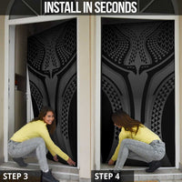 Hawaiian Kakau Art Tattoos Aquaman Style Door Cover Special Edition LT03 - Polynesian Pride