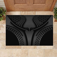 Hawaiian Kakau Art Tattoos Aquaman Style Rubber Doormat Special Edition LT03 Black - Polynesian Pride