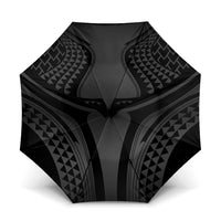 Hawaiian Kakau Art Tattoos Aquaman Style Umbrella Special Edition LT03 One Size Folded 11.42 inch Opened Diameter 37.4 inch Black - Polynesian Pride