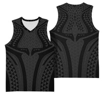 Hawaiian Kakau Art Tattoos Aquaman Style Basketball Jersey Black Version LT03 - Polynesian Pride