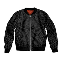 Hawaiian Kakau Art Tattoos Aquaman Style Bomber Jacket Black Version - Polynesian Pride