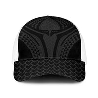 Hawaiian Kakau Art Tattoos Aquaman Style Mesh Trucker Cap Black Version - Polynesian Pride