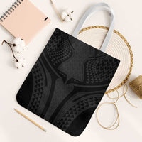 Hawaiian Kakau Art Tattoos Aquaman Style Tote Bag Black Version LT03 White Strap One Size Black - Polynesian Pride