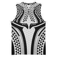 Hawaiian Kakau Art Tattoos Aquaman Style Basketball Jersey White Version LT03 - Polynesian Pride