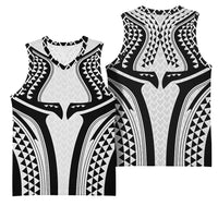 Hawaiian Kakau Art Tattoos Aquaman Style Basketball Jersey White Version LT03 - Polynesian Pride