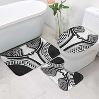 Hawaiian Kakau Art Tattoos Aquaman Style Bathroom Set White Version - Polynesian Pride