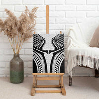 Hawaiian Kakau Art Tattoos Aquaman Style Canvas Wall Art White Version - Polynesian Pride