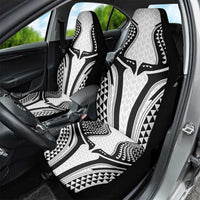 Hawaiian Kakau Art Tattoos Aquaman Style Car Seat Cover White Version - Polynesian Pride