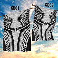 Hawaiian Kakau Art Tattoos Aquaman Style Garden Flag White Version - Polynesian Pride