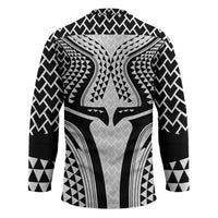 Hawaiian Kakau Art Tattoos Aquaman Style Hockey Jersey White Version LT03 - Polynesian Pride