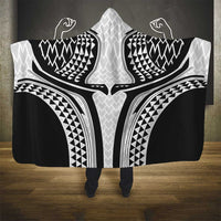 Hawaiian Kakau Art Tattoos Aquaman Style Hooded Blanket White Version LT03 - Polynesian Pride
