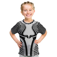 Hawaiian Kakau Art Tattoos Aquaman Style Kid T Shirt White Version - Polynesian Pride