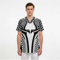 Hawaiian Kakau Art Tattoos Aquaman Style Scrub Top White Version - Polynesian Pride