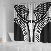 Hawaiian Kakau Art Tattoos Aquaman Style Shower Curtain White Version LT03 - Polynesian Pride