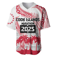 Cook Islands Marathon 2025-Pursuit in Paradise Baseball Jersey Red Color LT03 Red - Polynesian Pride