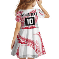 Cook Islands Marathon 2025-Pursuit in Paradise Kid Short Sleeve Dress Red Color