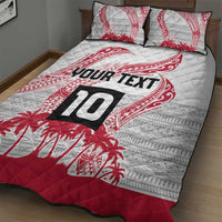 Cook Islands Marathon 2025-Pursuit in Paradise Quilt Bed Set Red Color