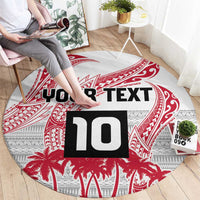 Cook Islands Marathon 2025-Pursuit in Paradise Round Carpet Red Color LT03 - Polynesian Pride