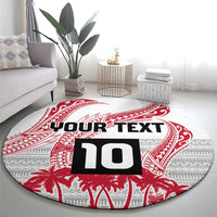 Cook Islands Marathon 2025-Pursuit in Paradise Round Carpet Red Color LT03 - Polynesian Pride