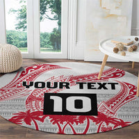 Cook Islands Marathon 2025-Pursuit in Paradise Round Carpet Red Color LT03 - Polynesian Pride