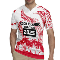 Cook Islands Marathon 2025-Pursuit in Paradise Rugby Jersey Red Color
