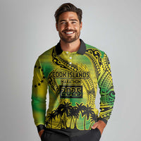 Cook Islands Marathon 2025-Pursuit in Paradise Long Sleeve Polo Shirt Special Edition LT03 - Polynesian Pride