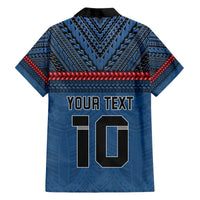 Custom Toa Samoa Rugby Hawaiian Shirt Samoan Warrior Ula Fala Tribal Pattern LT03 - Polynesian Pride