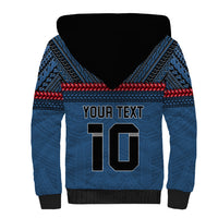 Custom Toa Samoa Rugby Sherpa Hoodie Samoan Warrior Ula Fala Tribal Pattern LT03 - Polynesian Pride