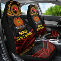 Papua New Guinea Bird-of-Paradise Car Seat Cover Coat of Arms and Tribal Patterns