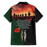 New Zealand and Australia ANZAC Day Family Matching Long Sleeve Bodycon Dress and Hawaiian Shirt Lest We Forget Indigenous and Maori Pattern