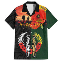 New Zealand and Australia ANZAC Day Family Matching Summer Maxi Dress and Hawaiian Shirt Lest We Forget Indigenous and Maori Pattern