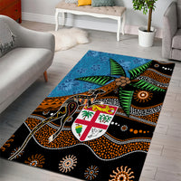 Fiji and Australia Area Rug Fijian and Aboriginal mix Culture