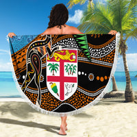 Fiji and Australia Beach Blanket Fijian and Aboriginal mix Culture