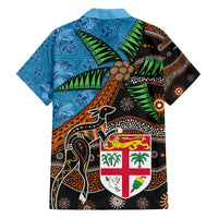 Fiji and Australia Hawaiian Shirt Fijian and Aboriginal mix Culture LT03 - Polynesian Pride