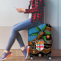 Fiji and Australia Luggage Cover Fijian and Aboriginal mix Culture