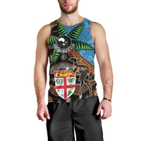 Fiji and Australia Men Tank Top Fijian and Aboriginal mix Culture