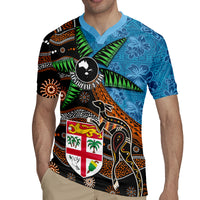Fiji and Australia Rugby Jersey Fijian and Aboriginal mix Culture