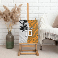 Custom Fiji and Australia Rugby Canvas Wall Art Tapa Mix Aboriginal Pattern Half Style
