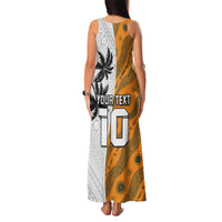 Custom Fiji and Australia Rugby Family Matching Tank Maxi Dress and Hawaiian Shirt Tapa Mix Aboriginal Pattern Half Style