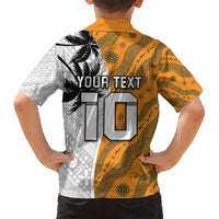 Custom Fiji and Australia Rugby Hawaiian Shirt Tapa Mix Aboriginal Pattern Half Style LT03 - Polynesian Pride