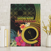 Vanuatu Selebretem 44th Indipendens Dei Canvas Wall Art Sand Drawing Melanesian Vibes